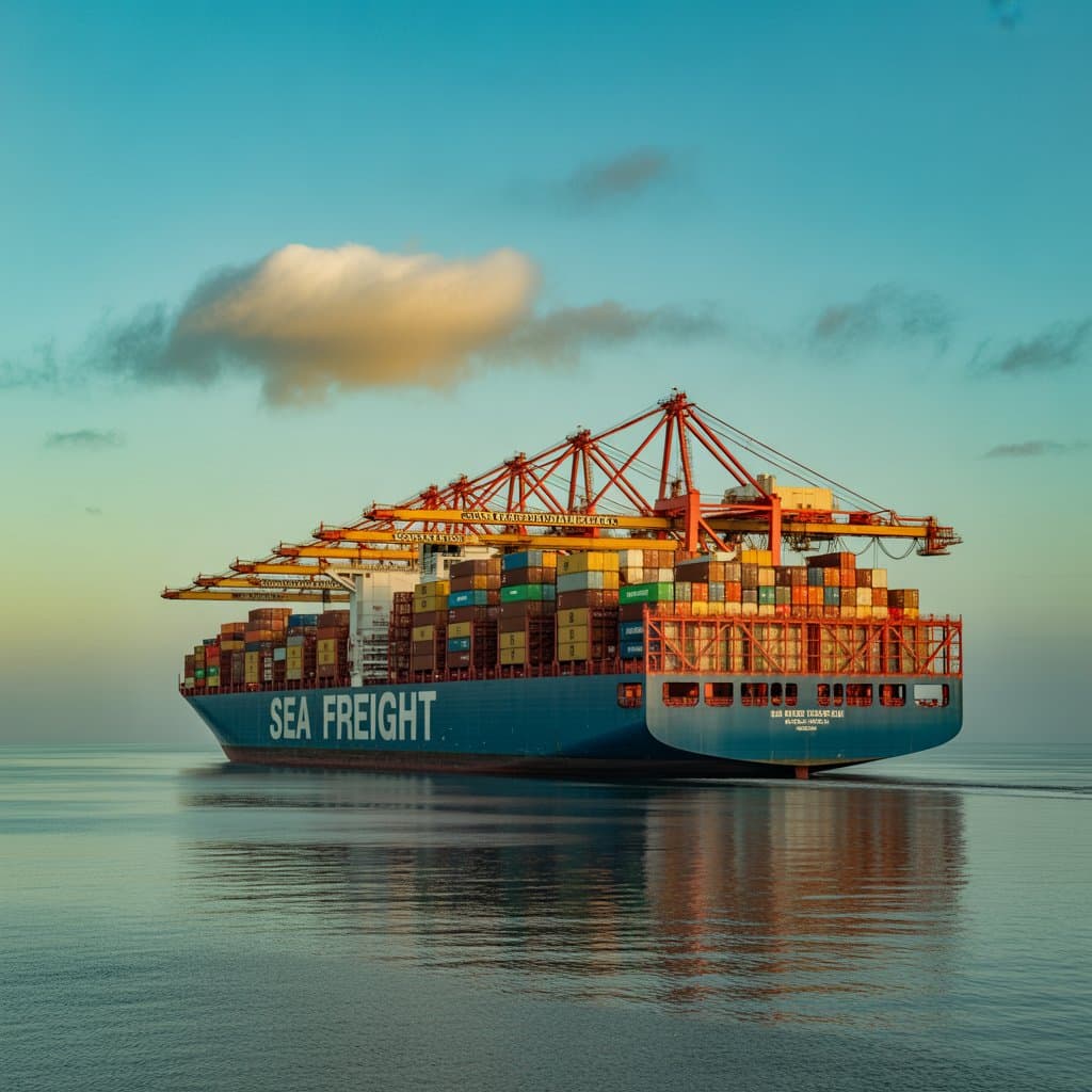 Sea freight import export logistics services by Movizy Freight India